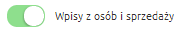 Przełącznik widoczności w systemie CRM
