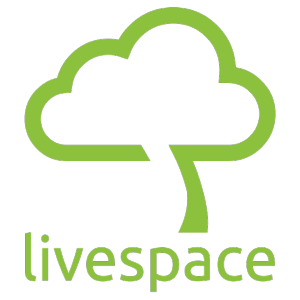 Logo Livespace - kwadratowe / zielone