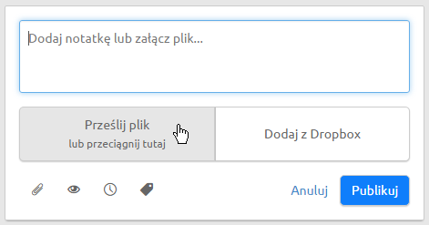 Prześlij plik w LiveSpace CRM