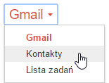 Gmail zakładka kontakty