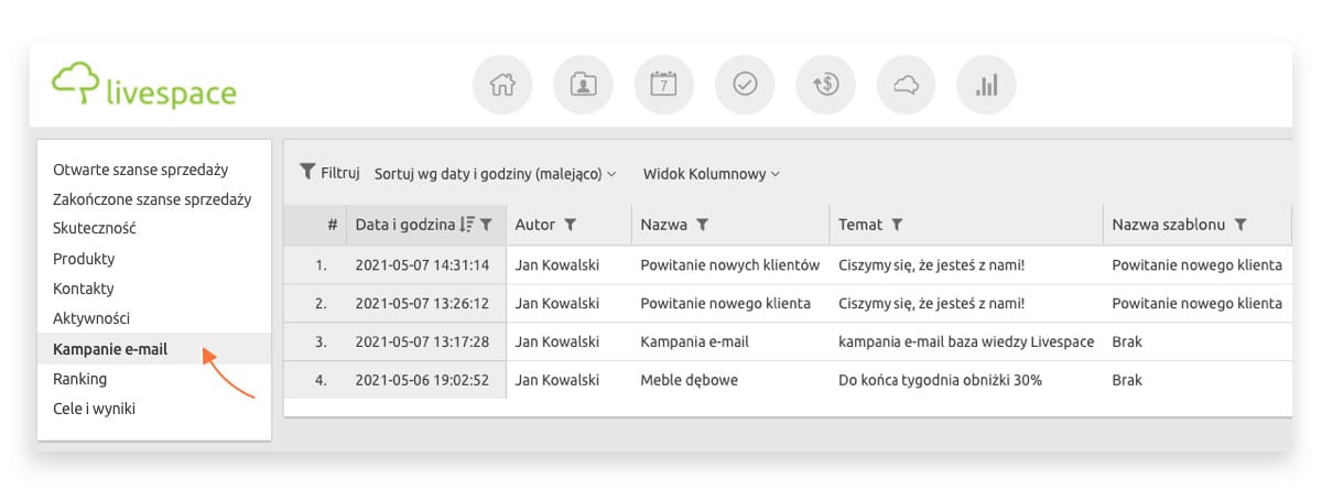 masowa wysyłka maili w crm