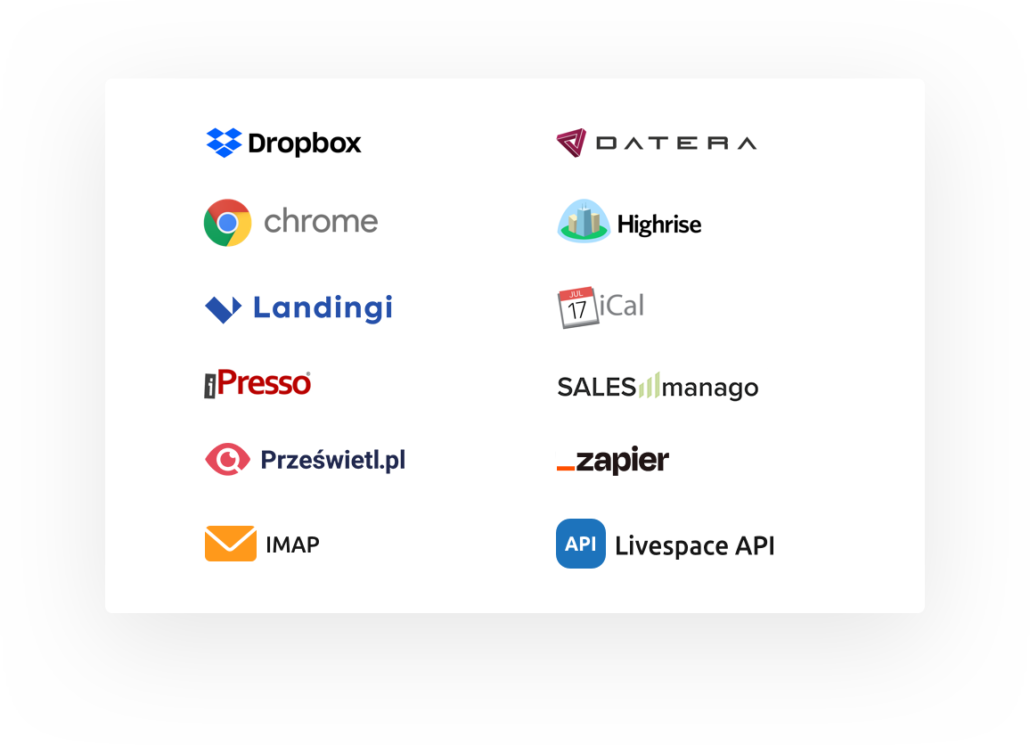 Livespace integrations