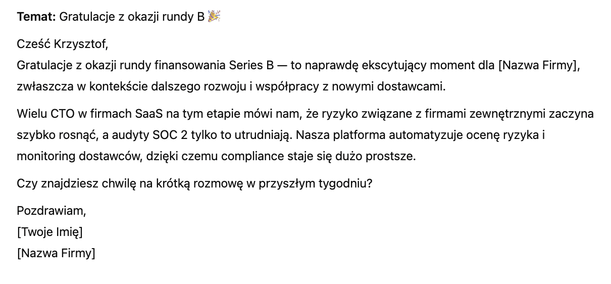 Pomysły na cold maile sprzedażowe z pomocą ChatGPT