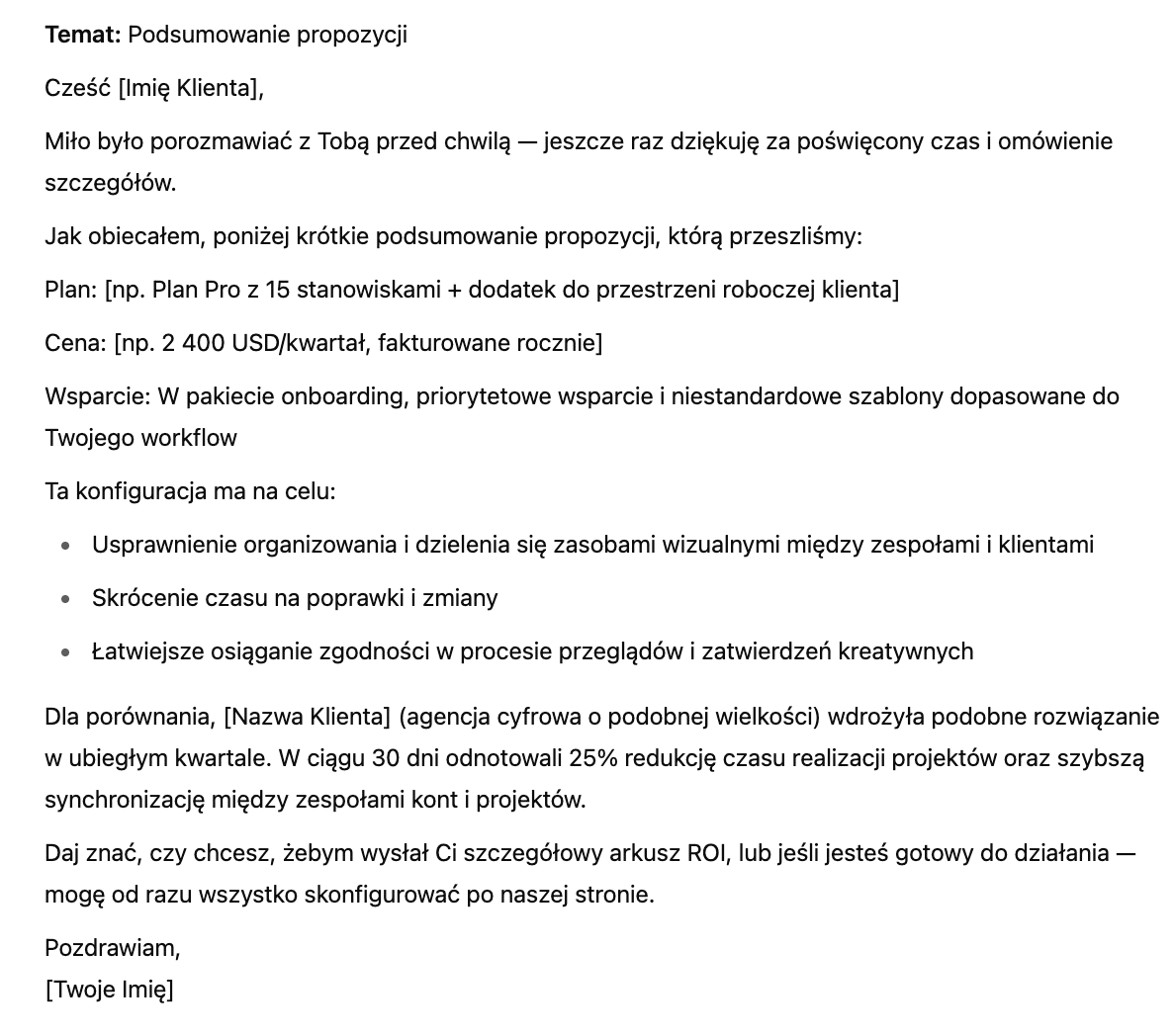 ChatGPT w sprzedaży; przykład wykorzystania ChaTGPT w pracy handlowca