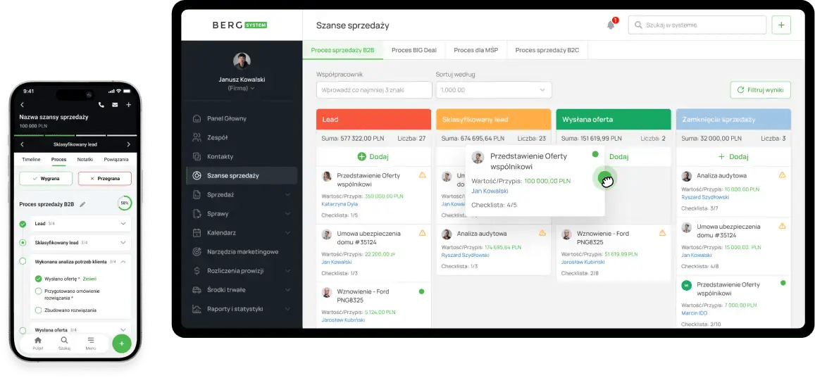 Berg System to polski CRM dla firm