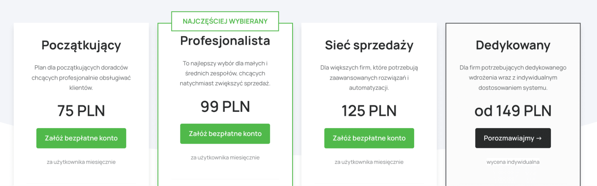 polski CRM ranking; cennik CRM dla firm Berg System